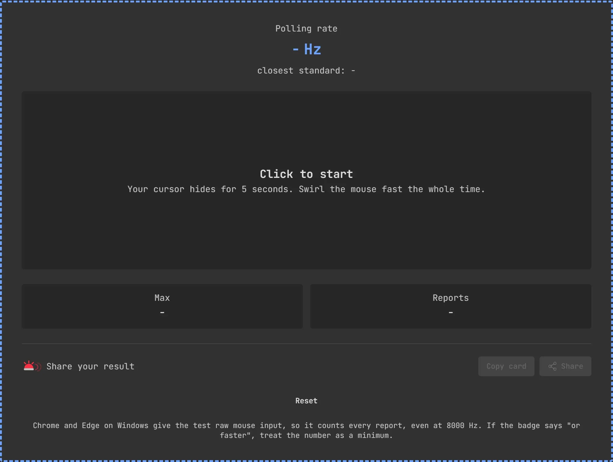 Mouse Polling Rate Test on RigPolice